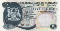 Royal Bank Of Scotland Ltd 1969 To 1981 5 Pounds, 19. 3.1969